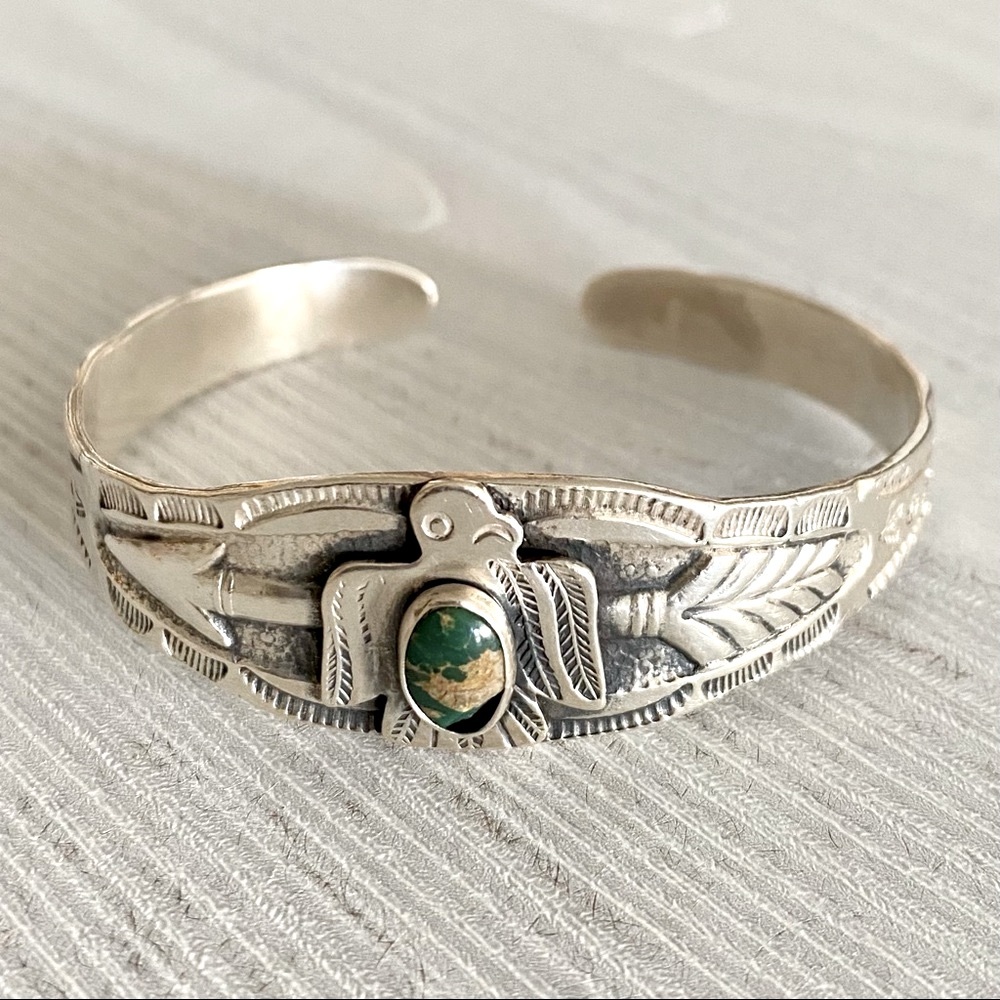Fred Harvey Vintage Collector Bracelet Arrow | Thunderbird | Turquoise